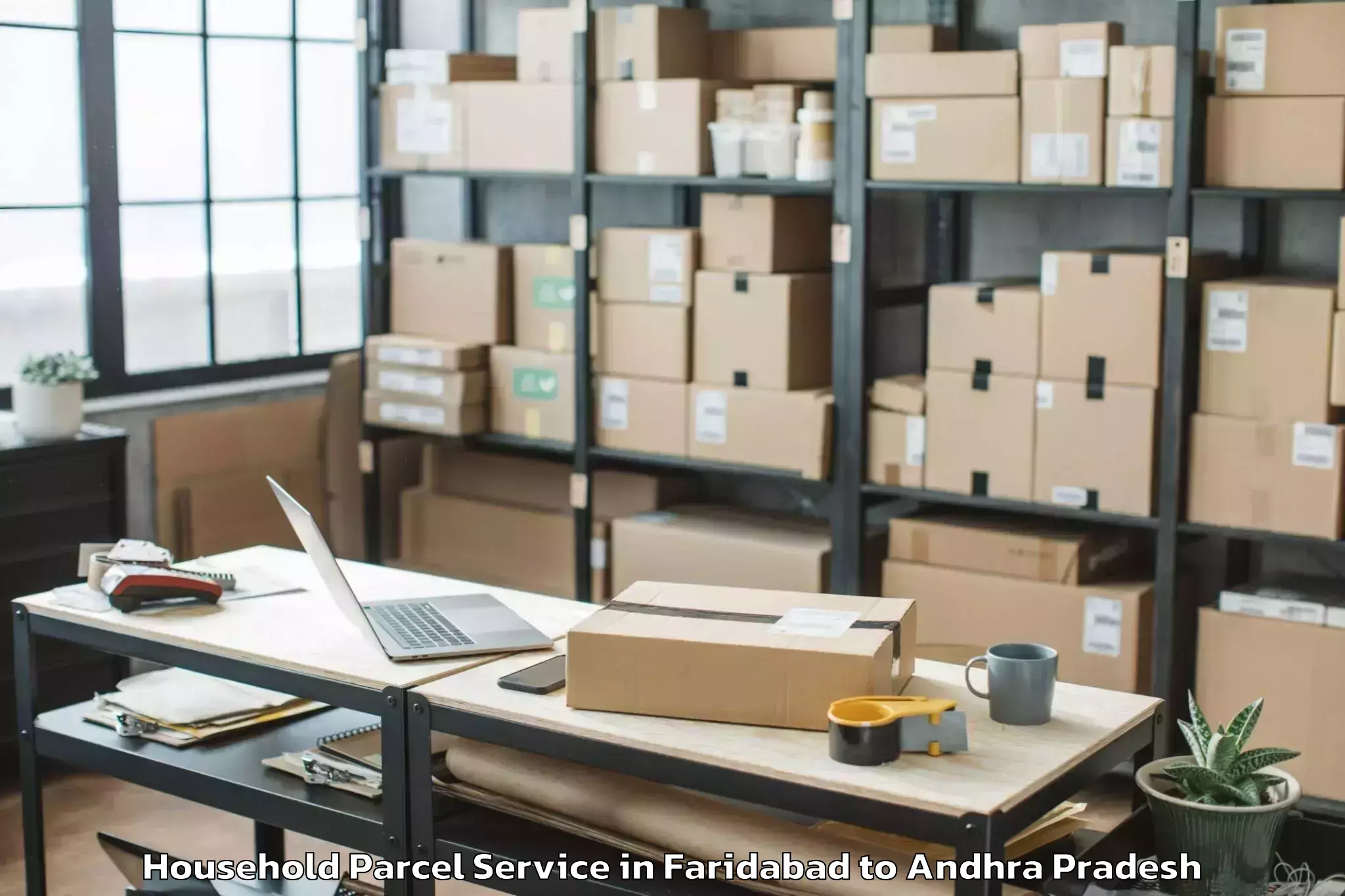 Affordable Faridabad to Bapatla Household Parcel